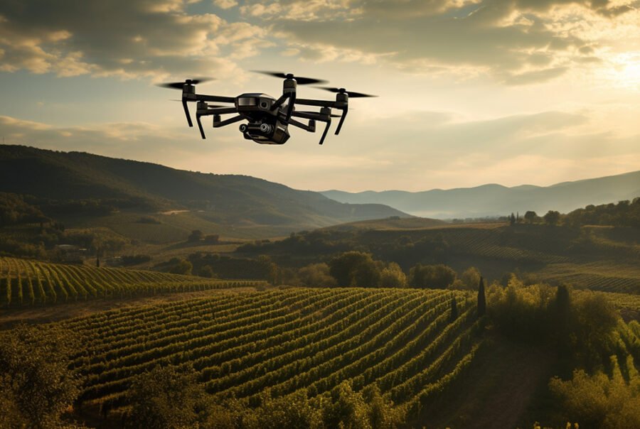 drones en la agricultura